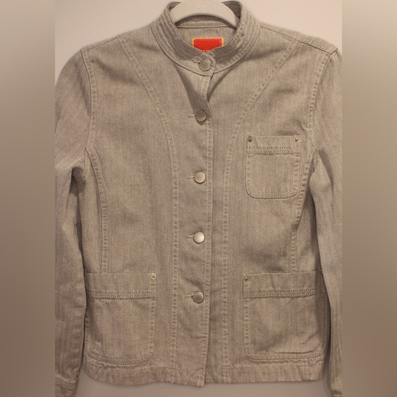 Isaac Mizrahi Grey Denim Jacket in size S - Picture 16 of 16